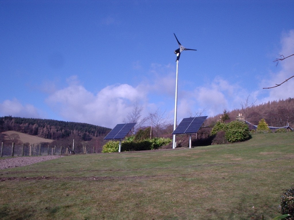 2.5kW Wind Turbine, 2kW PV System