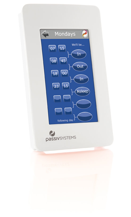 PassivSystems - Advanced Heating Controls - Schedule set up